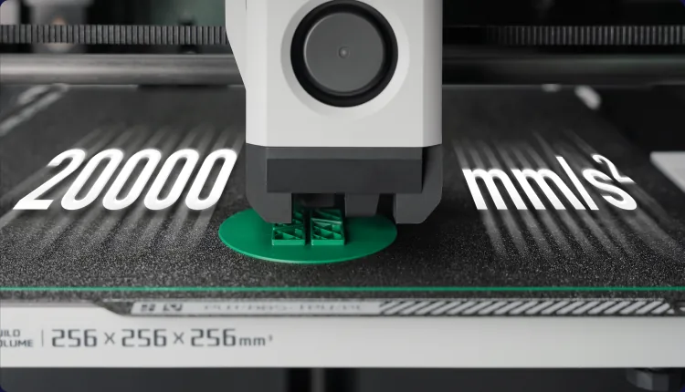 CoreXY dengan akselerasi 20.000 mm/s² pada Bambu Lab P1S